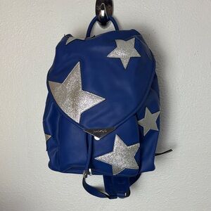 NWT Kendall & Kylie Blue and Silver Star Backpack. SzOS
